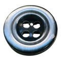 Grey Button – 15mm Classic Four Hole – Sold Individually