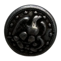 Aged Tin Effect Eagle Metal Cuff Button 15mm – Heritage Motif by Dill – Sold Individually