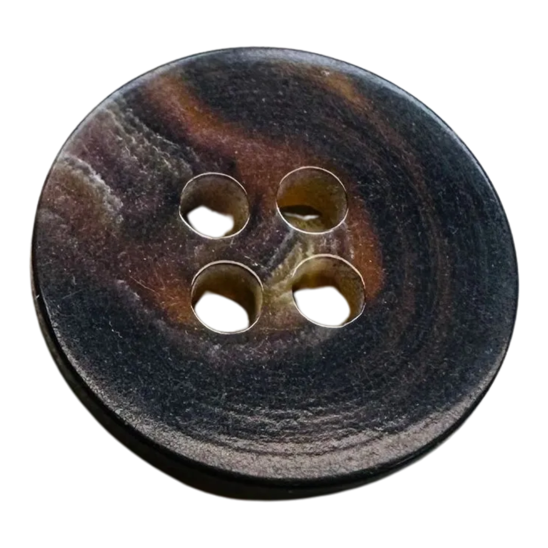 Brown Mottled Button 15mm – Shirt, Blouse & Light Knit Button