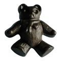 Brown teddy bear button 19mm shank back sold individually