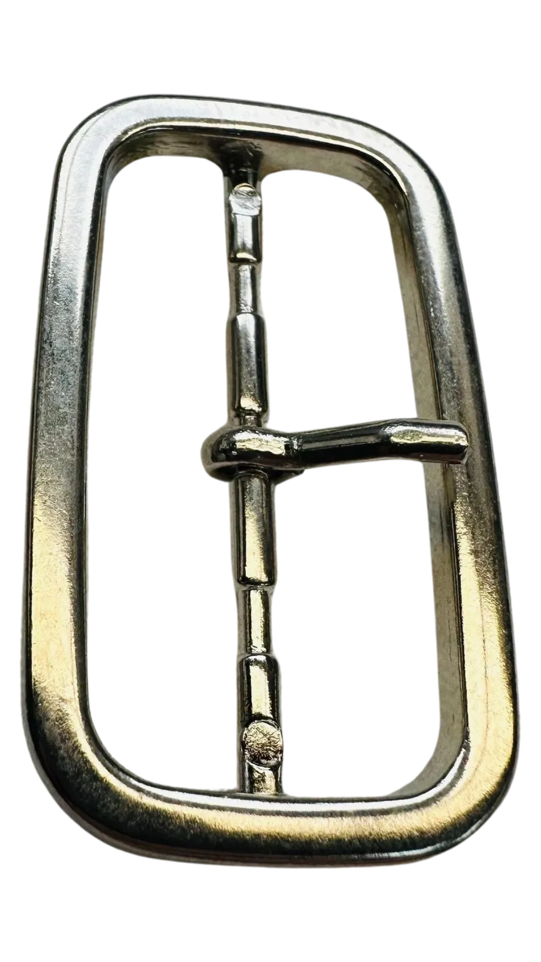 Silver Tone Metal Belt Buckle – 60mm – Distressed Finish