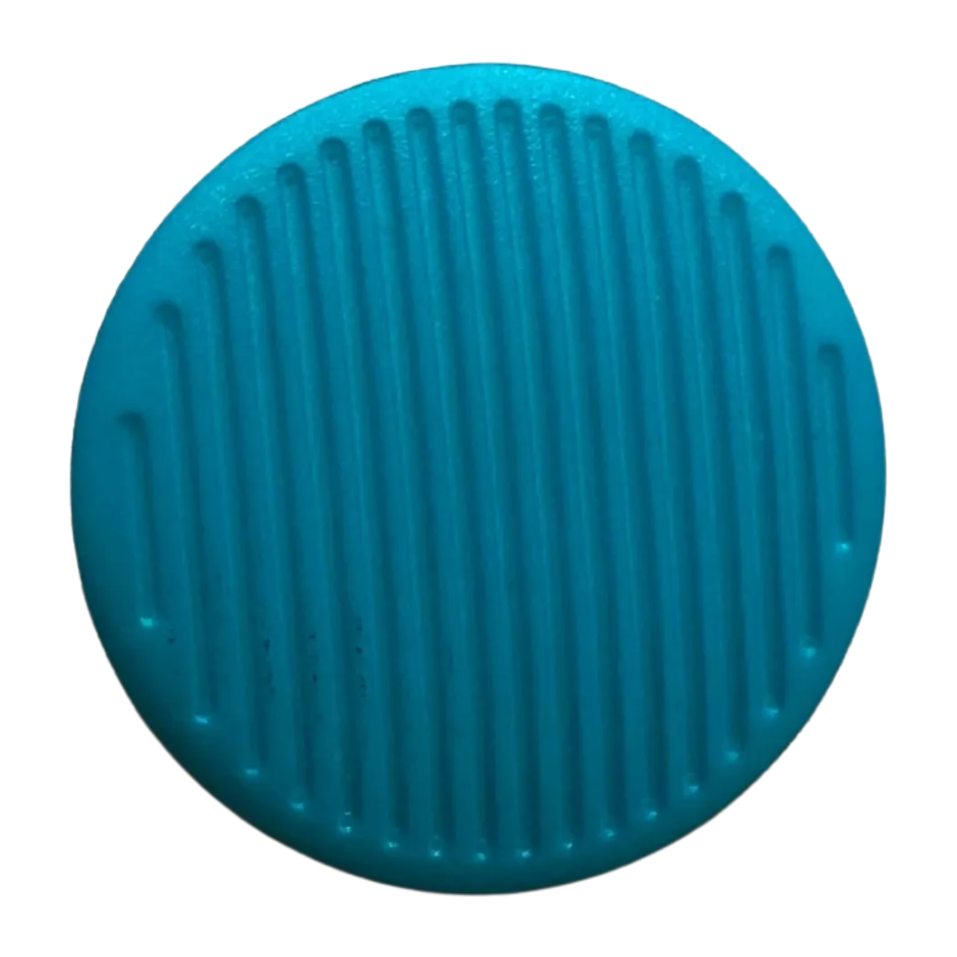 Turquoise Ribbed Button – 20mm Dill Button – Sold Individually