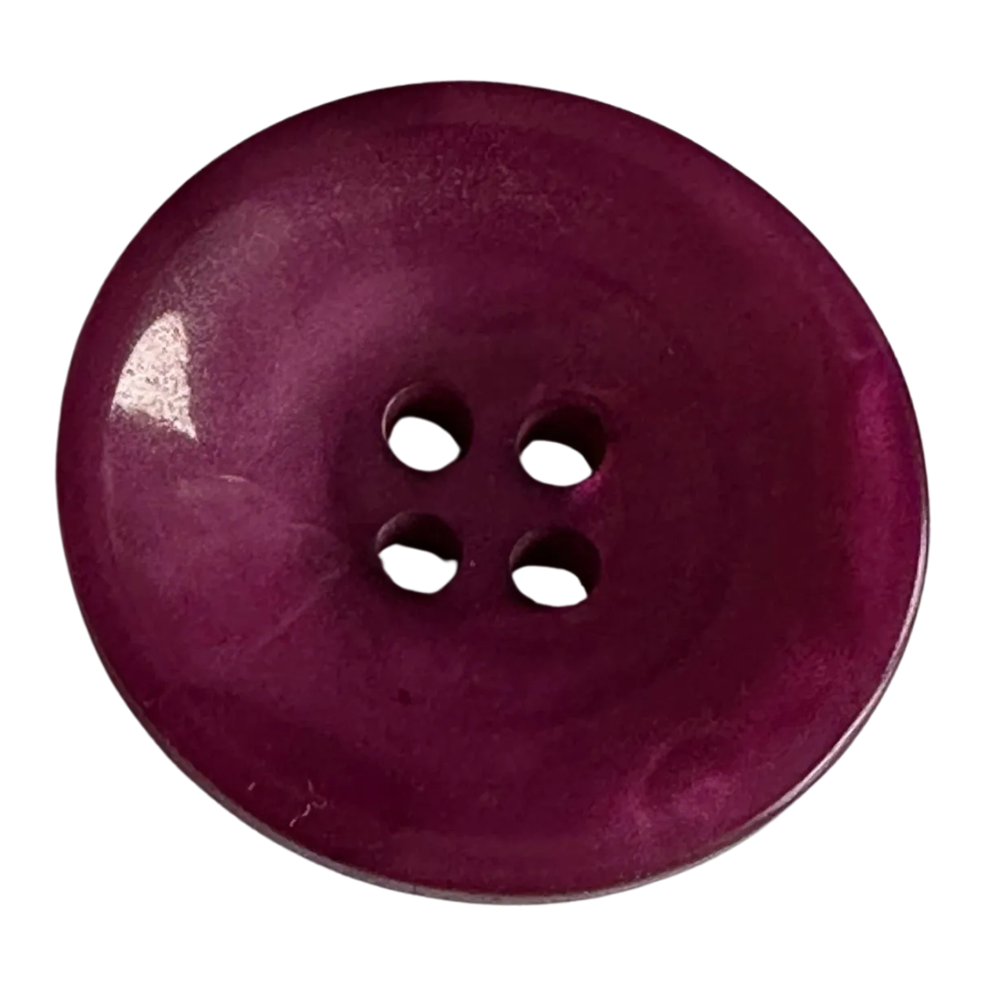 Berry tone button 19mm with a pearlised finish sold individually
