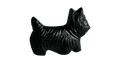 Scottie dog button 17mm in black sold individually