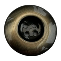 Aged Gold Tone Button 25mm – Metalised Finish – Sold Individually