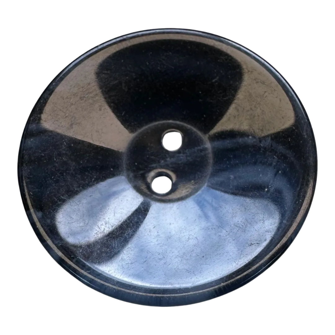 Navy Ombre Button – 34mm Gloss Finish Coat Button