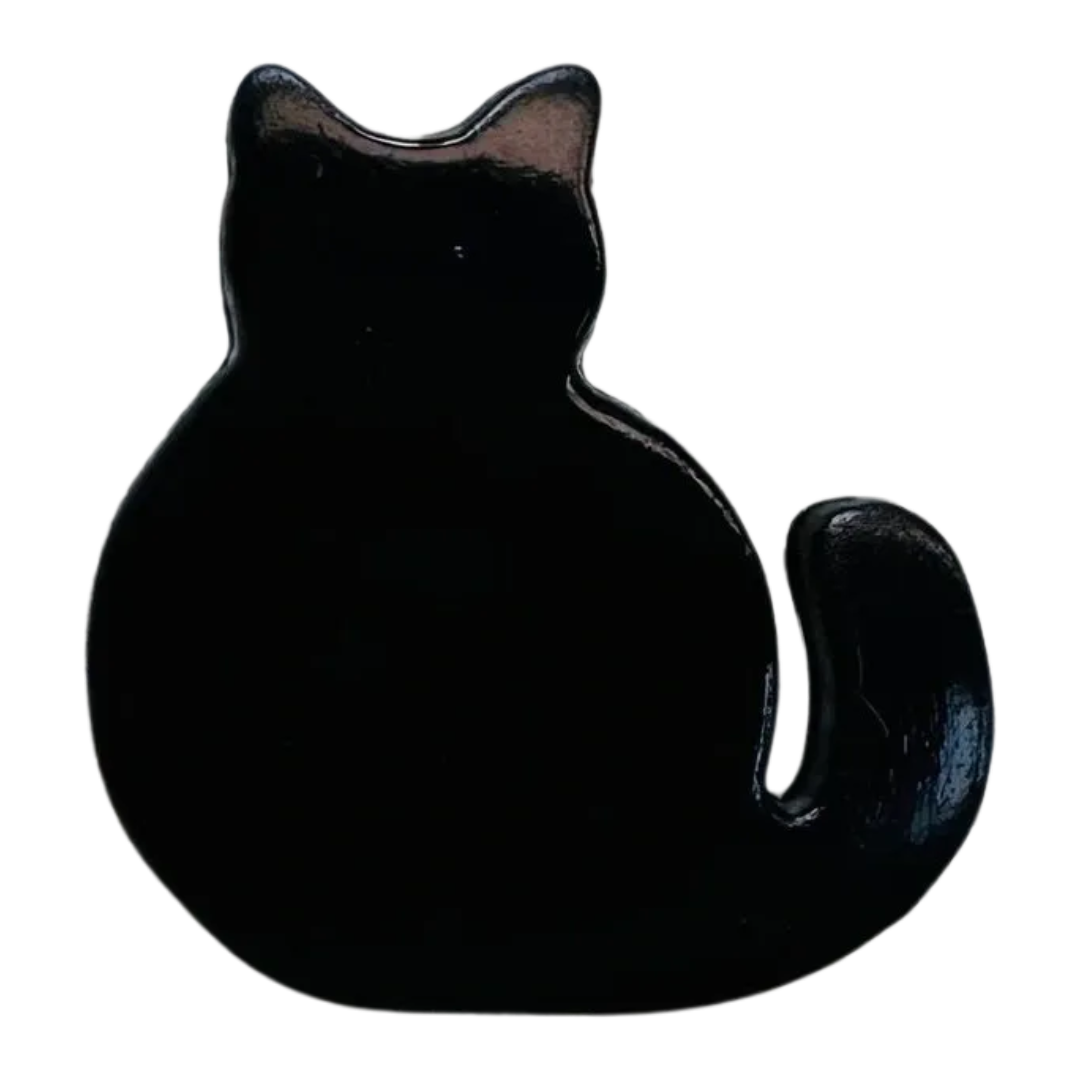 Black Cat Buttons 18mm – Novelty Sewing & Knitting Buttons – Set of 10
