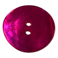 Shocking pink button 23mm eco agoya shell sold individually
