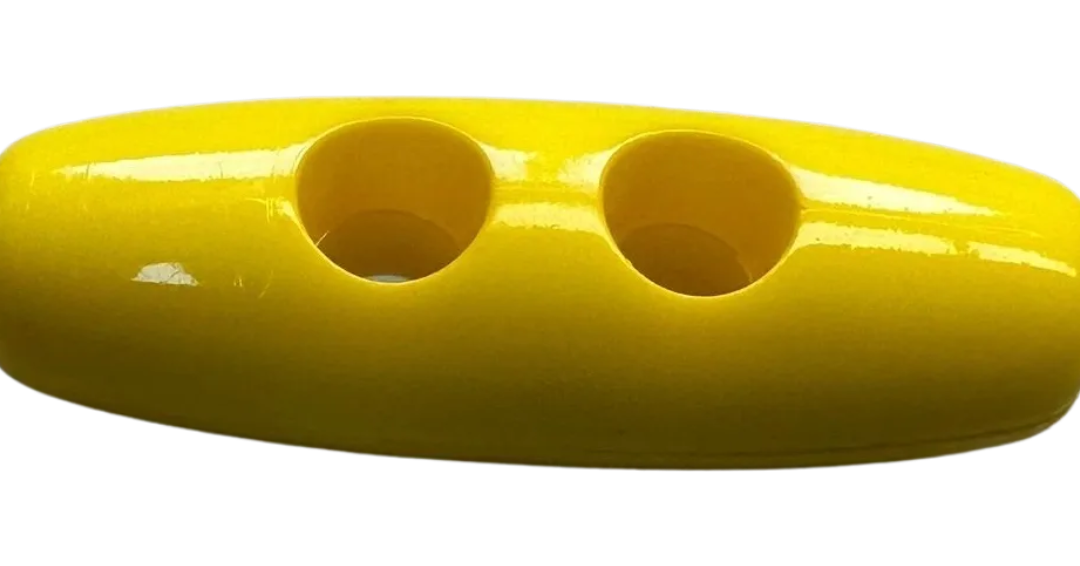 Yellow Toggle Button 30mm – Gloss Finish – Sold Individually